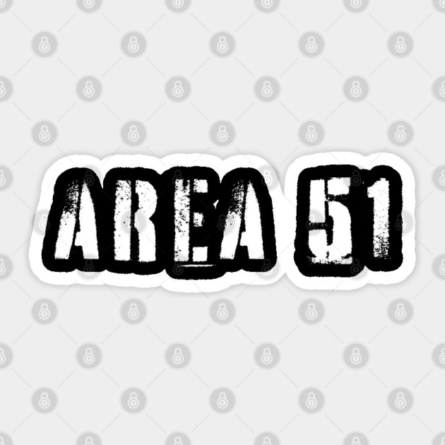 Area 51 UFO Aliens Sticker by Paranormalshirts
