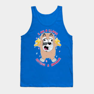 I am a llama eating a banana! Tank Top