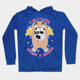 I am a llama eating a banana! Hoodie