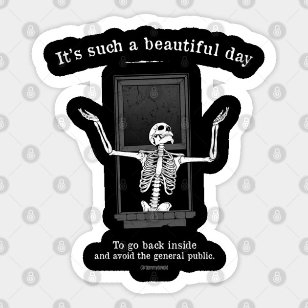 Enjoy The Silence. Sticker by Tommy Devoid