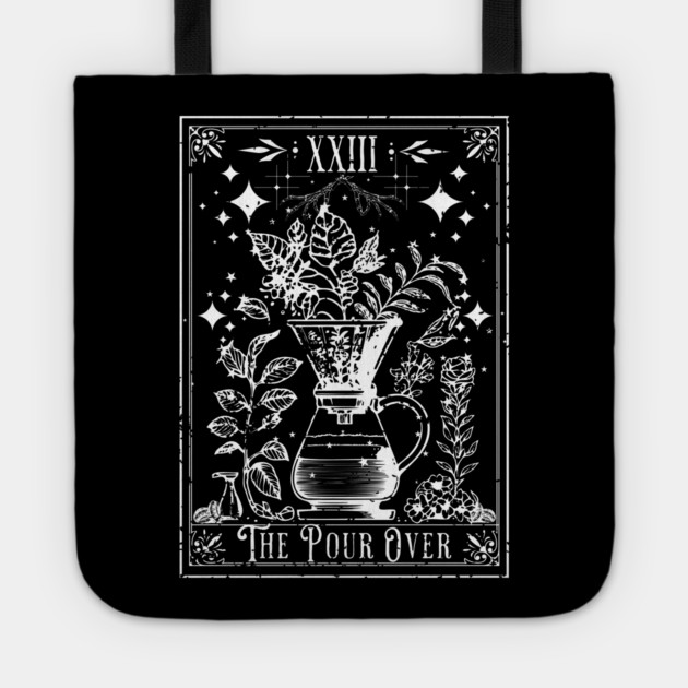 The Pour Over Coffee Tarot Card Tote by H. R. Sinclair