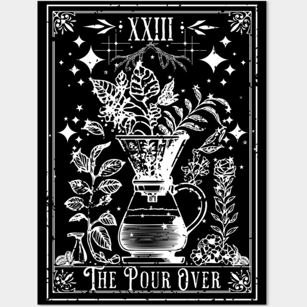 The Pour Over Coffee Tarot Card Wall Art by H. R. Sinclair