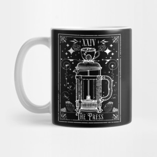 The French Press Coffee Tarot Card Mug