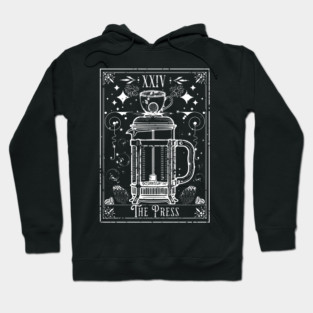 The French Press Coffee Tarot Card Hoodie