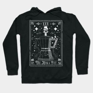 The Moka Pot Coffee Tarot Card Hoodie