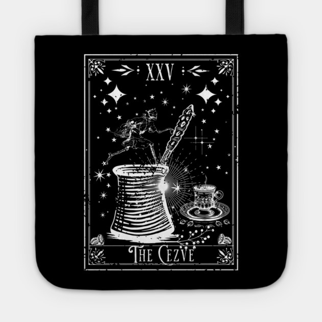 The Cezve Turkish Coffee Tarot Card Tote by H. R. Sinclair