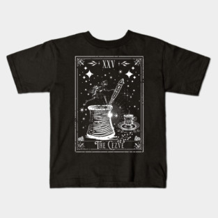 The Cezve Turkish Coffee Tarot Card Kids T-Shirt