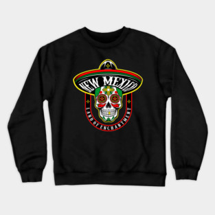 New Mexico themed sugar skull Crewneck Sweatshirt
