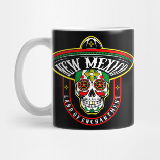 New Mexico themed sugar skull Mug