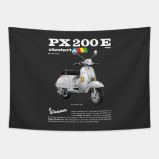 Vespa PX200E | Argento Met. Tapestry