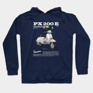 Vespa PX200E | Argento Met. Hoodie