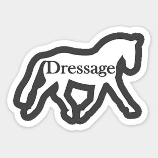 Dressage Horse Sticker