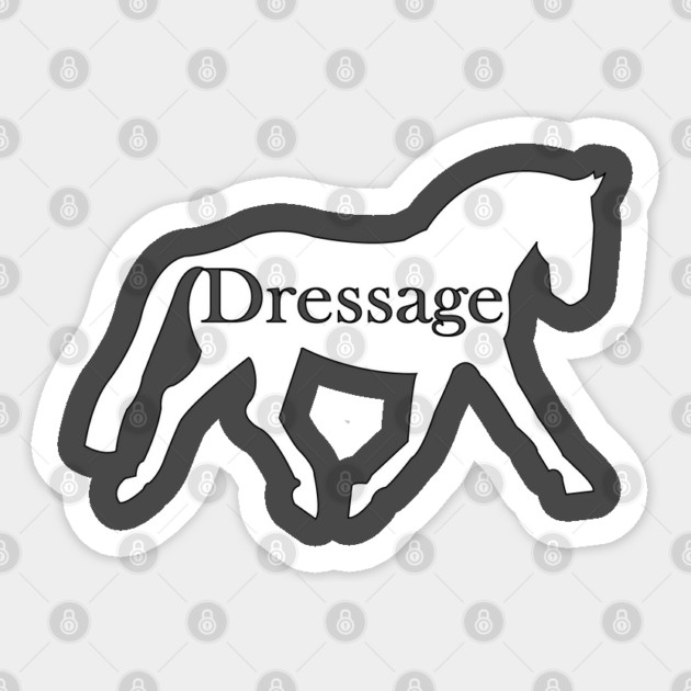 Dressage Horse Sticker by DickinsonDesign
