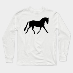 Simple Dressage Horse Long Sleeve T-Shirt