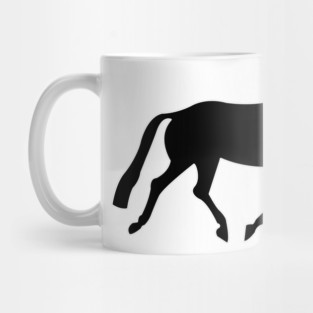 Simple Dressage Horse Mug