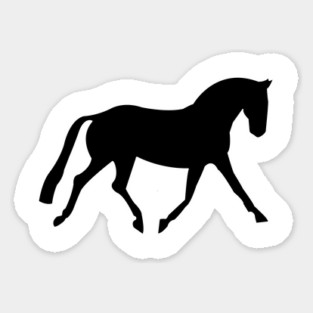 Simple Dressage Horse Sticker