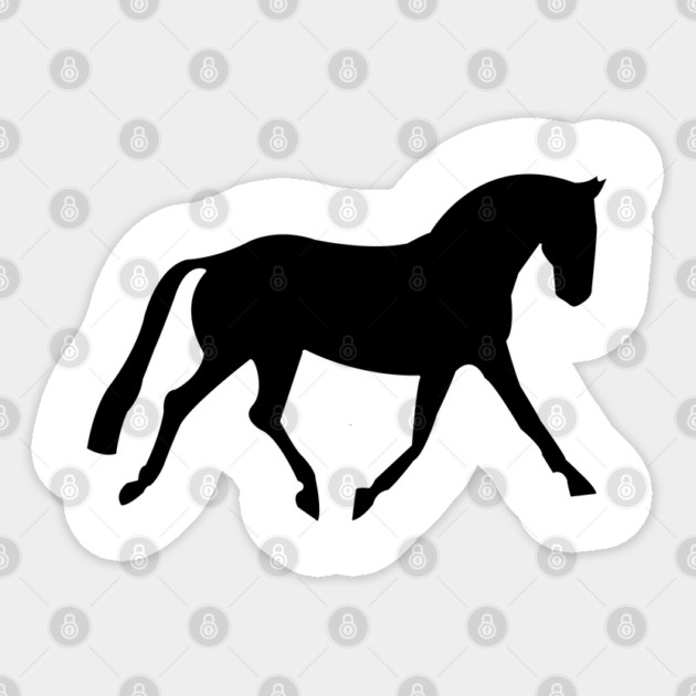 Simple Dressage Horse Sticker by DickinsonDesign