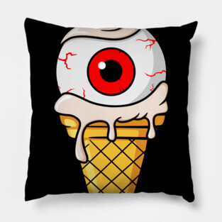 eyeball ice cream cone Pillow