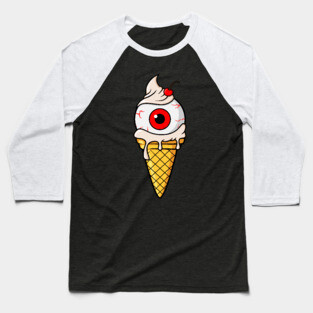 eyeball ice cream cone Baseball T-Shirt