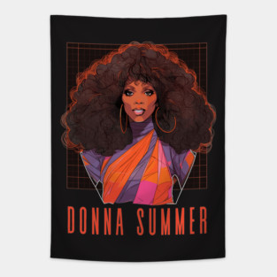 Donna Summer - Retro Style Fan Design Tapestry