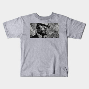 Malcolm X Art Kids T-Shirt