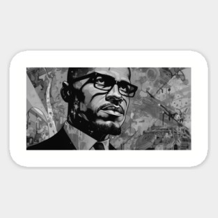 Malcolm X Art Magnet