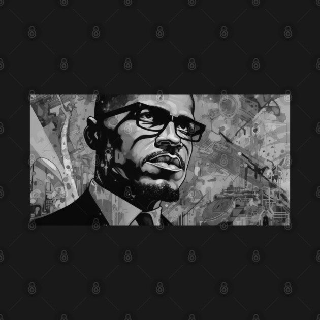 Malcolm X Art by UrbanLifeApparel