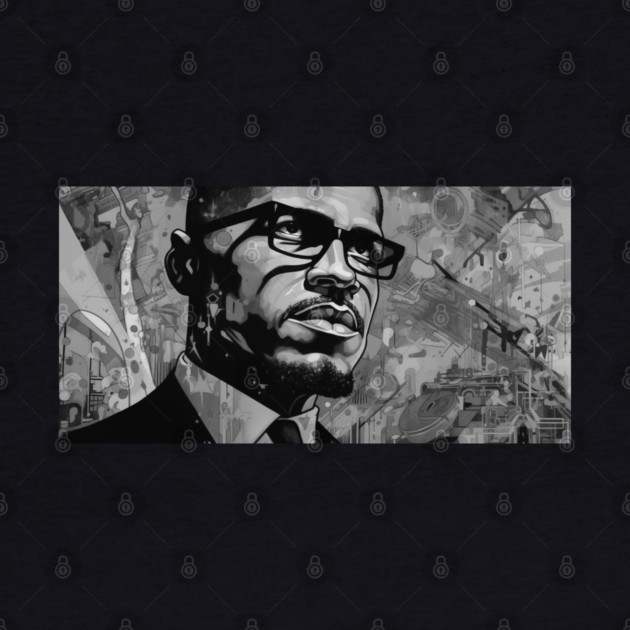 Malcolm X Art by UrbanLifeApparel