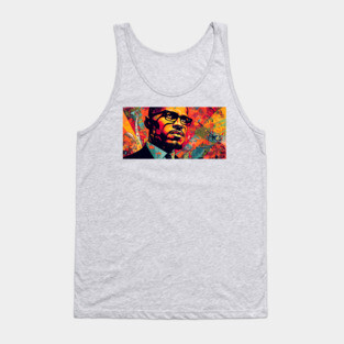 Malcolm X - Color Art Poster Tank Top