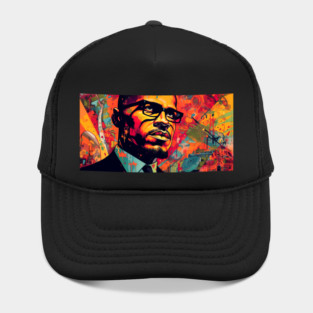 Malcolm X - Color Art Poster Hat