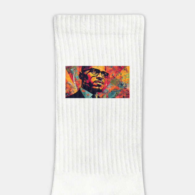 Malcolm X - Color Art Poster by UrbanLifeApparel