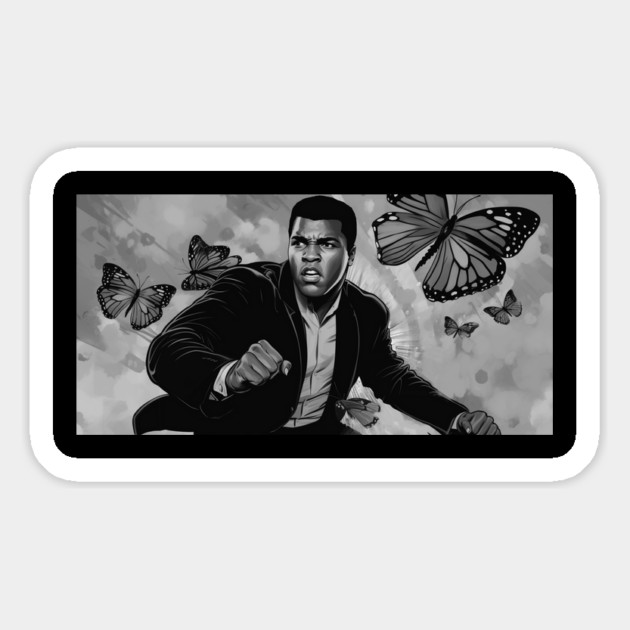 Muhammad Ali - Float like a Butterfly Magnet by UrbanLifeApparel