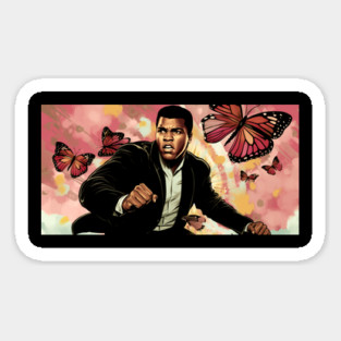 Muhammad Ali - Float like a Butterfly Magnet
