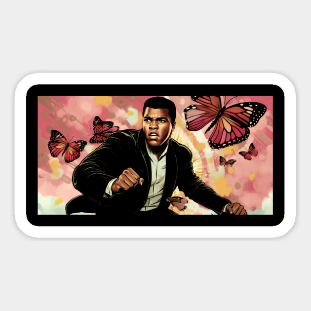 Muhammad Ali - Float like a Butterfly Magnet by UrbanLifeApparel