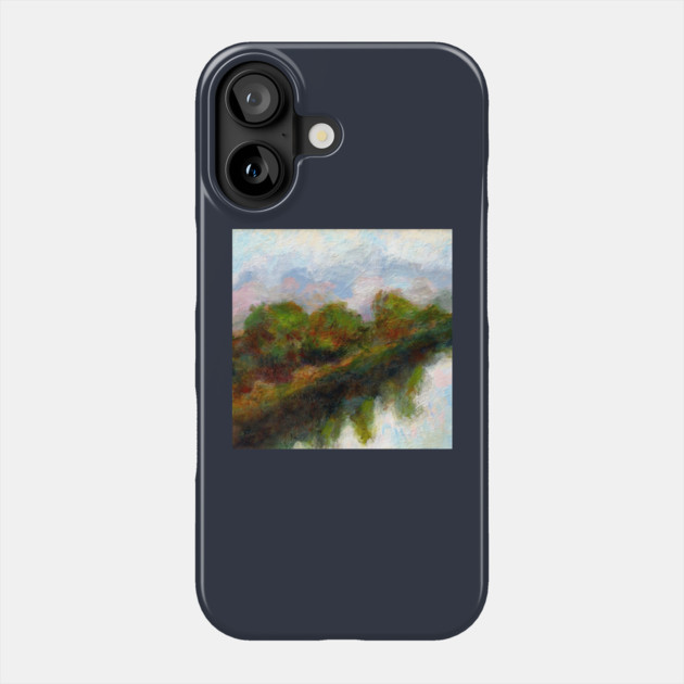 Reflected Trees Landscape Art Phone Case by DonWillisJrArt