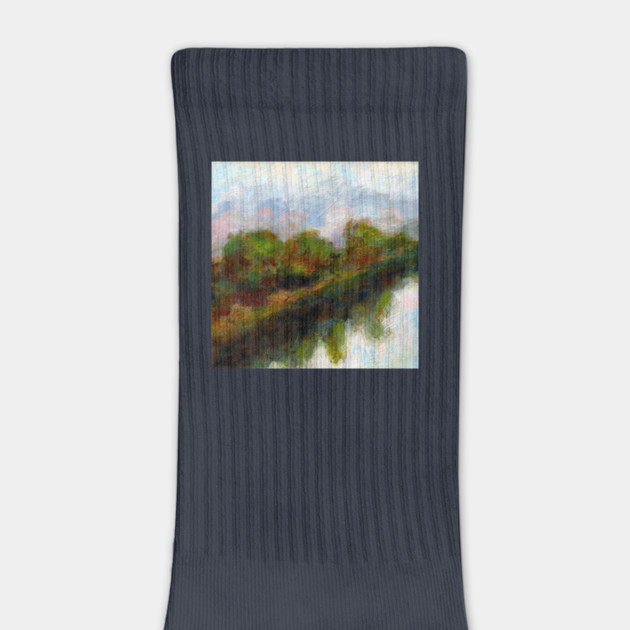 Reflected Trees Landscape Art by DonWillisJrArt