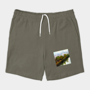 Reflected Trees Landscape Art Shorts