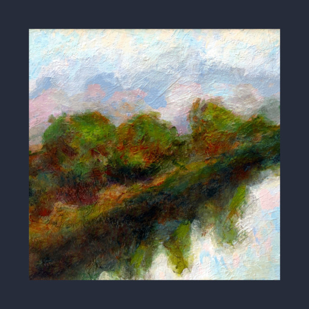 Reflected Trees Landscape Art by DonWillisJrArt