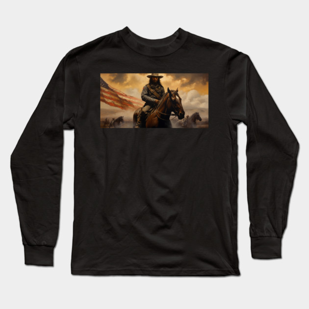 BUFFALO SOLDIERS - Riding Long Sleeve T-Shirt by UrbanLifeApparel