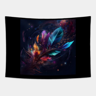 Feather in the wind Tapestry