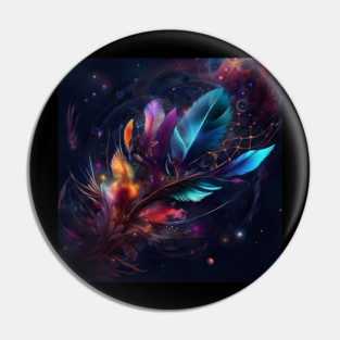 Feather in the wind Pin