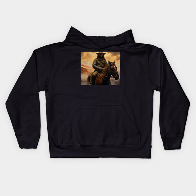 Buffalo Soldier - Close up Kids Hoodie by UrbanLifeApparel