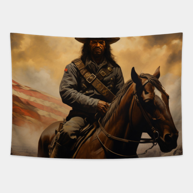 Buffalo Soldier - Close up Tapestry by UrbanLifeApparel