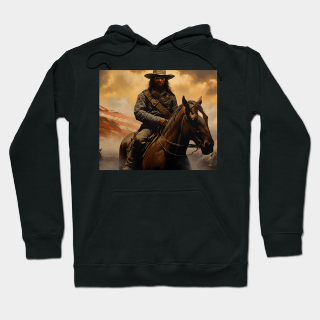 Buffalo Soldier - Close up Hoodie by UrbanLifeApparel
