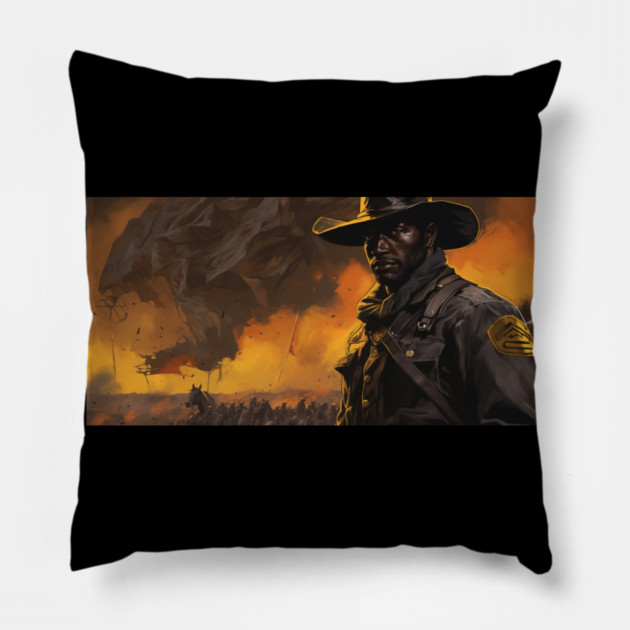 BUFFALO SOLDIERS - Solider Pillow by UrbanLifeApparel