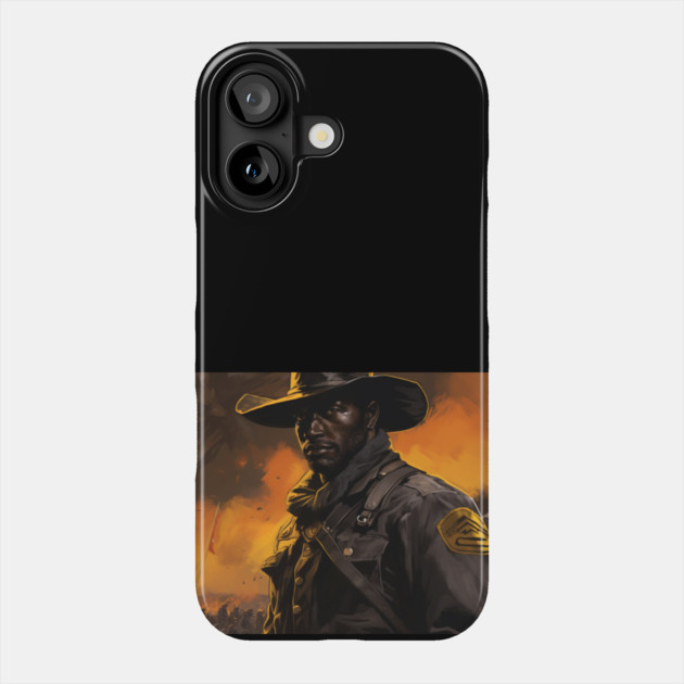BUFFALO SOLDIERS - Solider Closeup Phone Case by UrbanLifeApparel