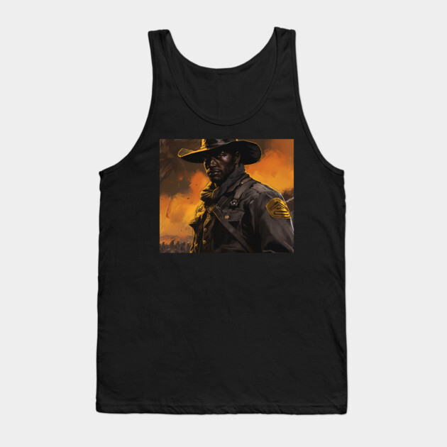 BUFFALO SOLDIERS - Solider Closeup Tank Top by UrbanLifeApparel