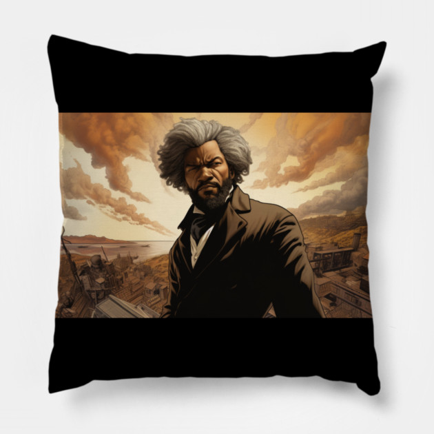 Frederick Douglass Pillow by UrbanLifeApparel