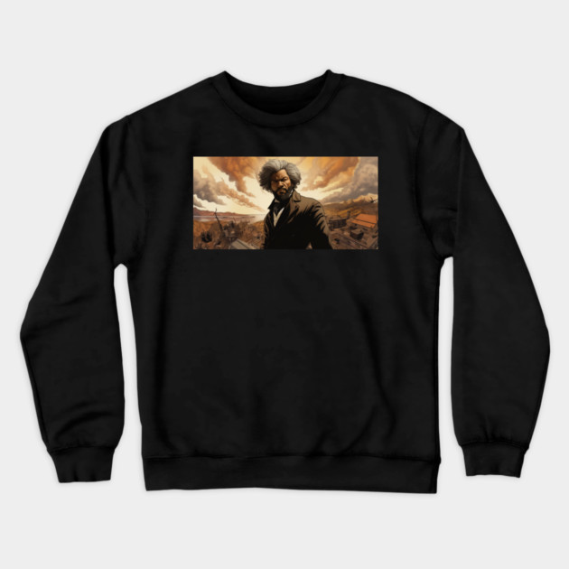 Frederick Douglass Crewneck Sweatshirt by UrbanLifeApparel