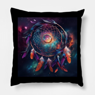 Cosmic Dream Catcher Pillow